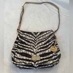 Michael Kors animal print crossbody bag in great used condition